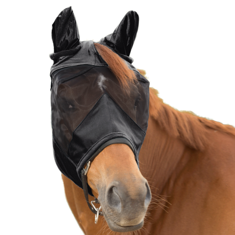 Waldhausen Premium 3-in-1 Fly Mask #colour_black