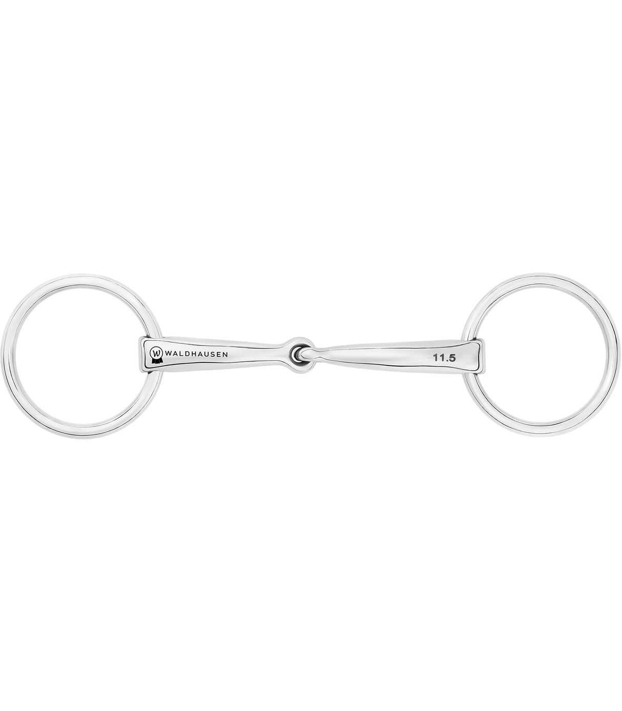 Waldhausen Single Jointed Stainless Steel Pony Snaffle Bit