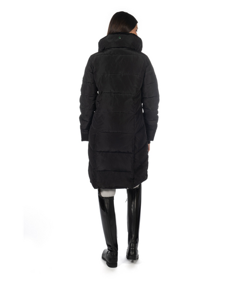 HKM Ladies Quilted Coat -Livigno- #colour_black