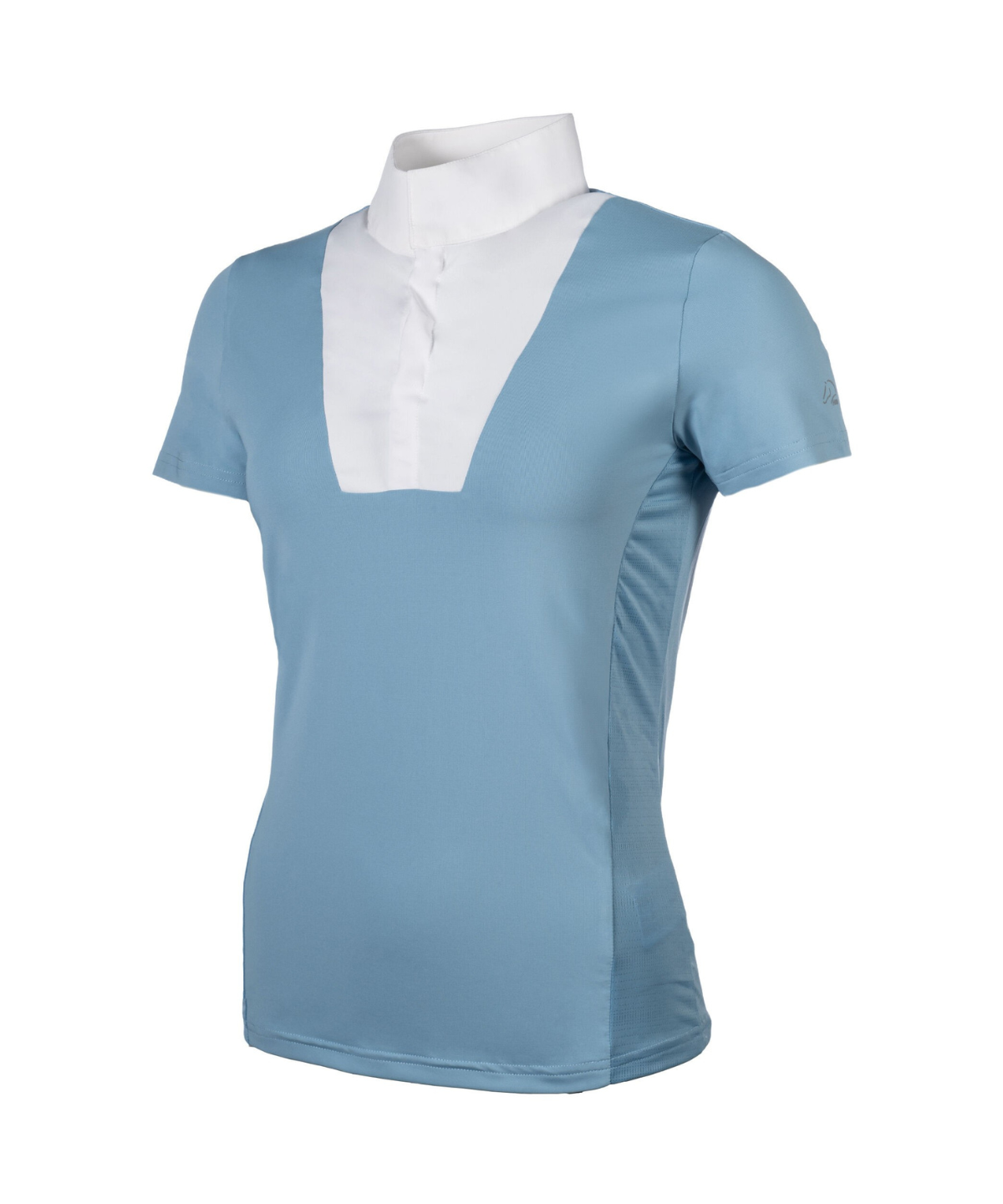 HKM Women's Short Sleeve Competition Shirt -Virginia- #colour_ice-blue