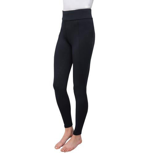 Hy Equestrian Children's Melton Riding Tights #colour_black