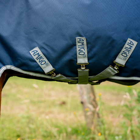 Horseware Ireland Amigo 1200D 250g Turnout Rug #colour_navy-titanium-grey-silver