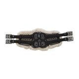 Stubben Equi-Soft® Saddle Girth with Cover - Black #colour_lambskin-beige-brown