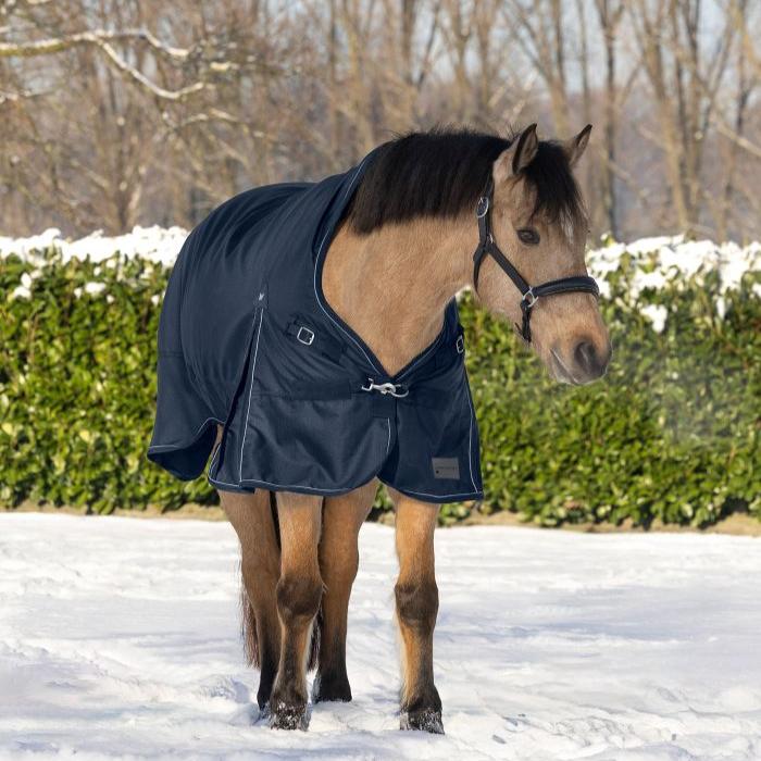 Waldhausen Scandic High Neck 200g Turnout Rug #colour_night-blue