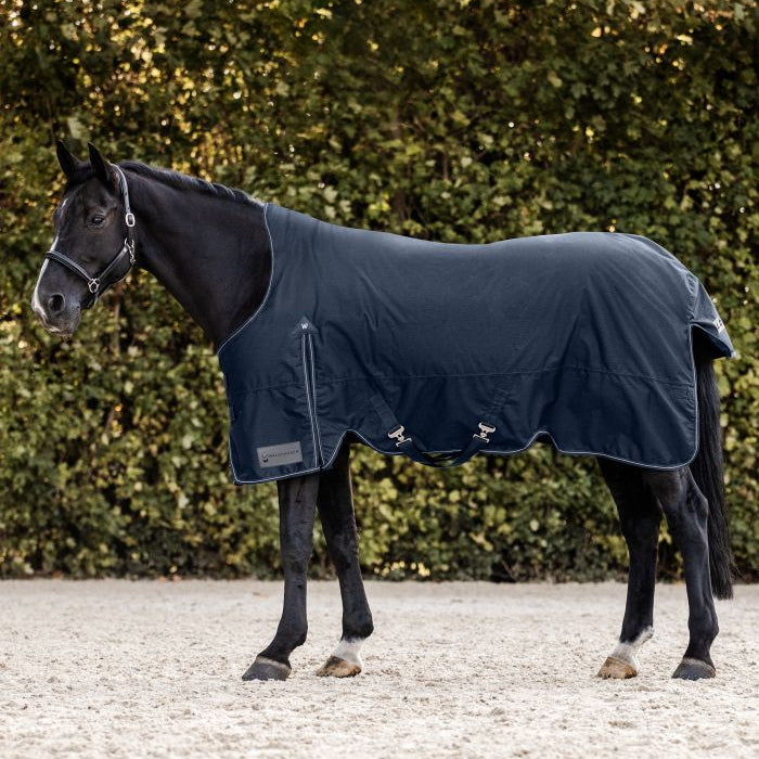 Waldhausen Arctic High Neck Light Turnout Rug #colour_night-blue