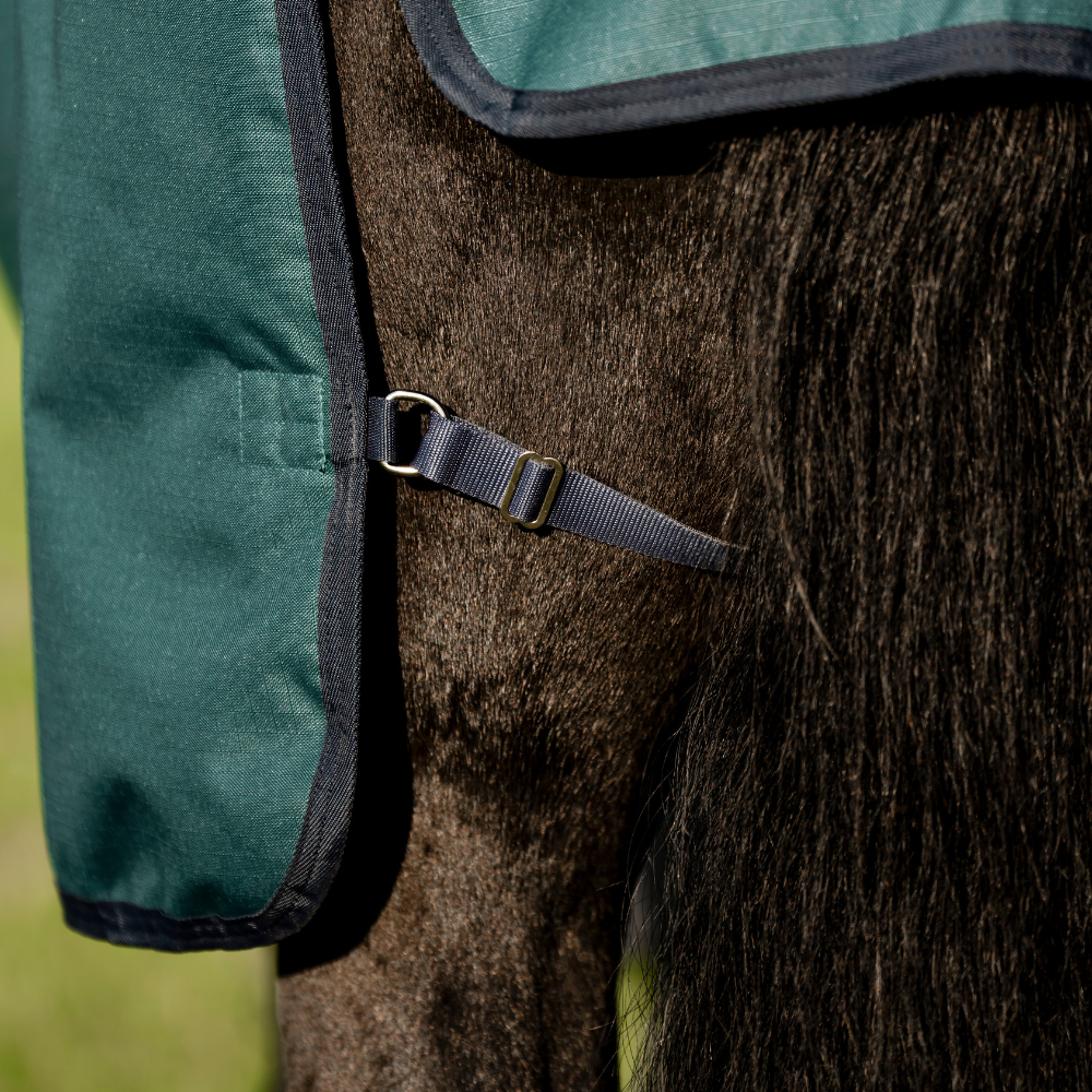 Horseware Ireland Amigo Ripstop 900D Plus 50g Pony Turnout Rug #colour_dynasty-green-navy-silver
