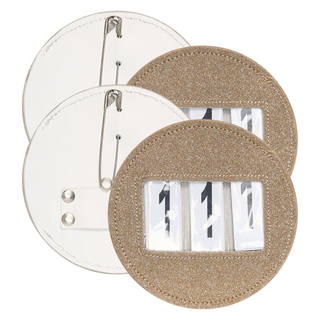 Imperial Riding Round Glitter Competition Number - Pack of 2 #colour_gold