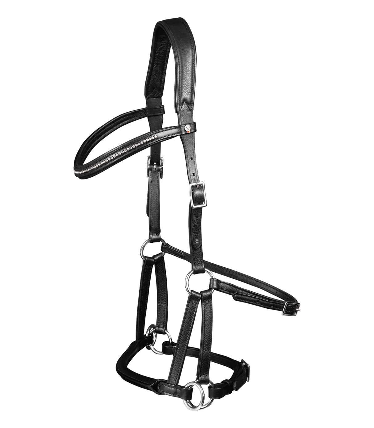 Waldhausen X-Line Bitless Bridle Supersoft Nuova #colour_black