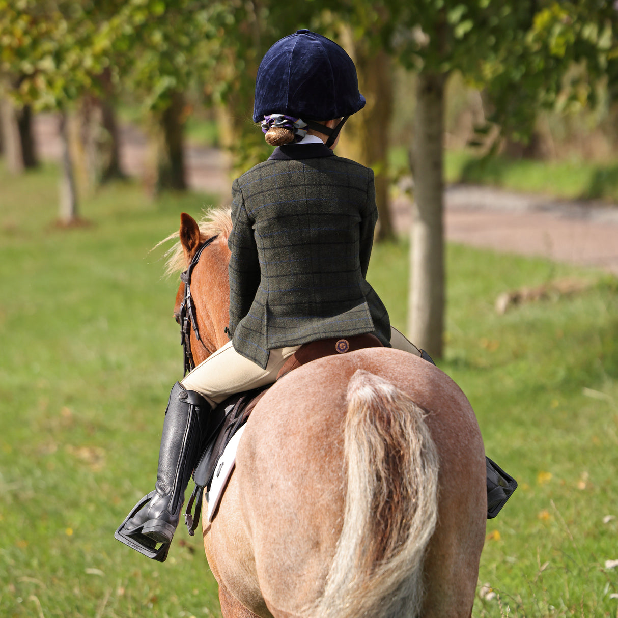 Shires Aubrion Saratoga Children's Jacket #colour_dark-green-check