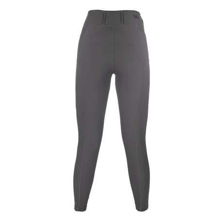 HKM Women's Silicone Knee Patch Riding Leggings -Jil High Waist- #colour_grey