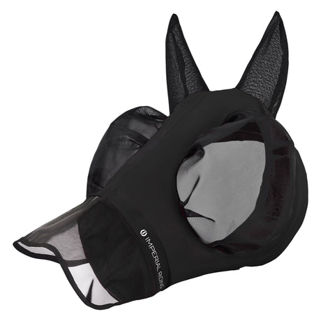 Imperial Riding Trail Ride Fly Mask With Nose #colour_black