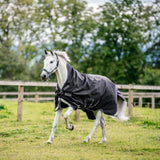 Horseware Ireland Rambo Wug Turnout Lite 0g #colour_black-thunderstorm-grey-silver