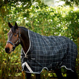 Horseware Ireland Rhino Wug with Vari Layer Lite 100g #colour_back-grey-white-check-grey