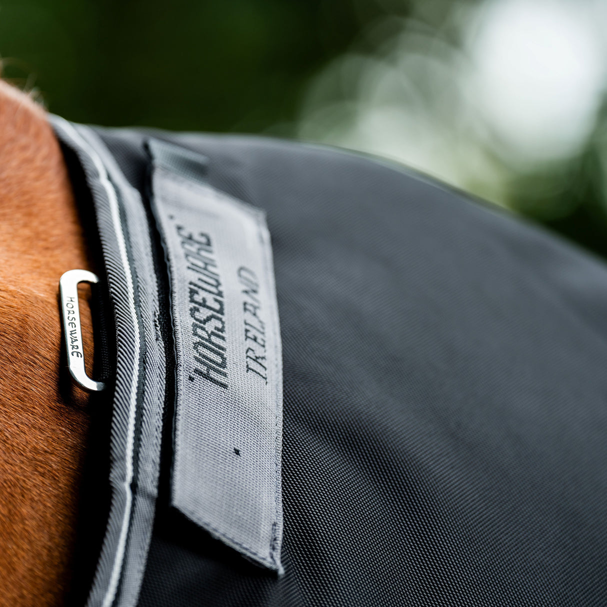 Horseware Ireland Rambo 1680D 50g Turnout Rug #colour_black-thunderstorm-grey-silver