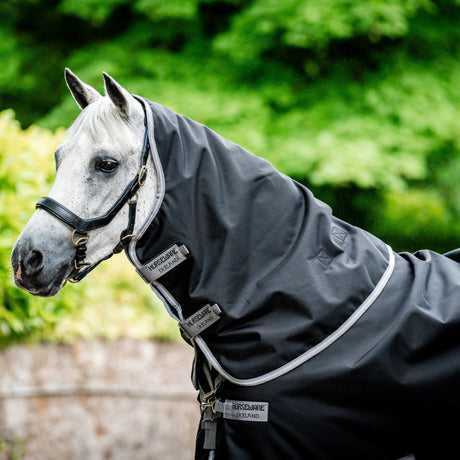 Horseware Ireland Amigo Bravo 12 Plus Bundle V-Front 0g Turnout Rug #colour_black-titanium-grey-silver