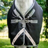 Horseware Ireland Amigo Bravo 12 XL 250g Medium Turnout Rug #colour_black-titanium-grey-silver