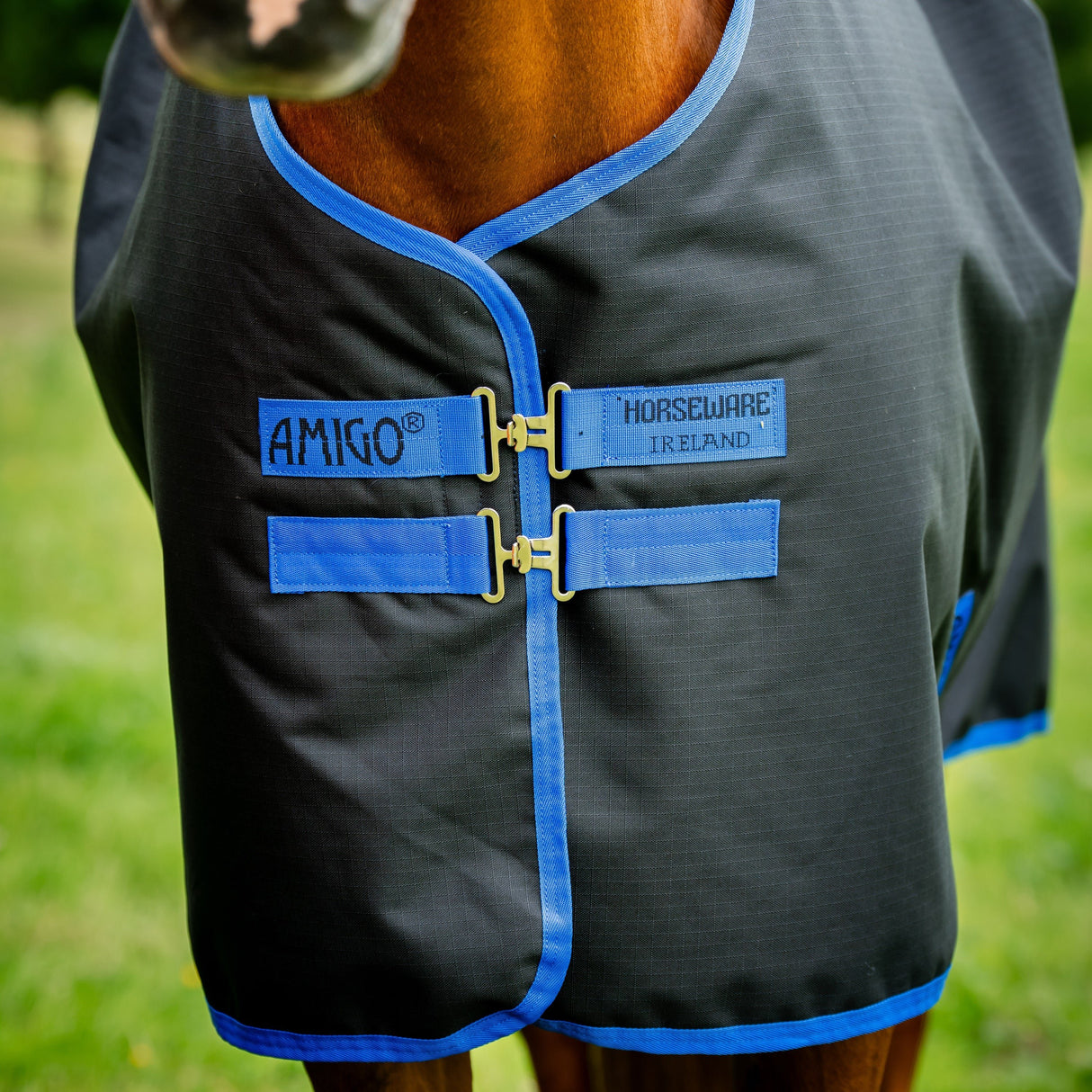 Horseware Ireland Amigo Ripstop 900 Plus 0g #colour_black-classic-blue