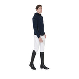 Equestro Men's Slim Fit Softshell Jacket With Internal Fleece #colour_blue