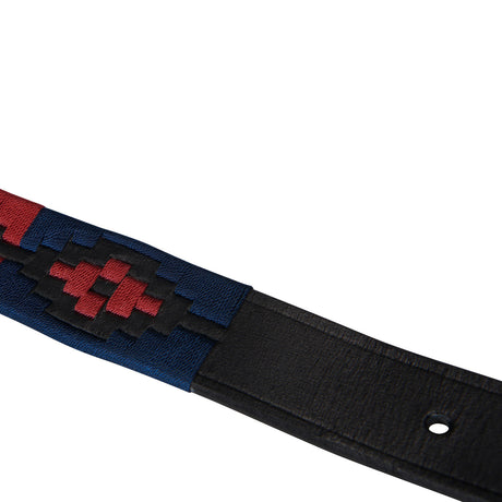 Leather belt with southwest patterm