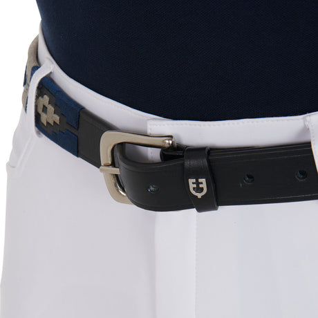 Leather belt with southwest patterm