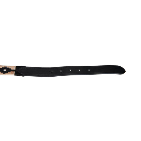 Leather belt with southwest patterm
