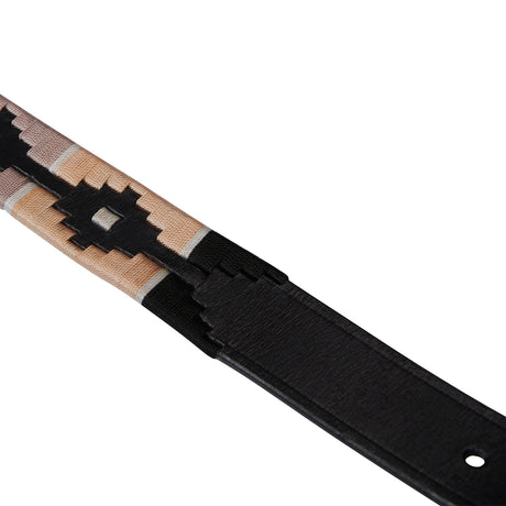 Leather belt with southwest patterm