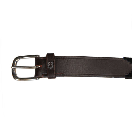 Leather belt with southwest patterm