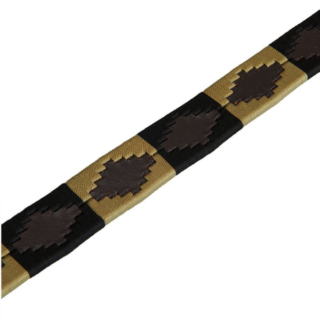 Leather belt with southwest patterm