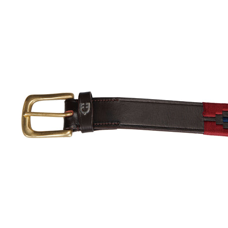 Leather belt with southwest patterm
