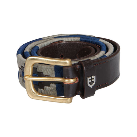 Leather belt with southwest patterm