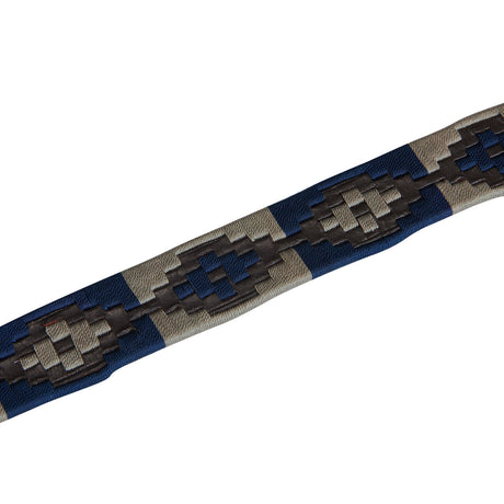 Leather belt with southwest patterm