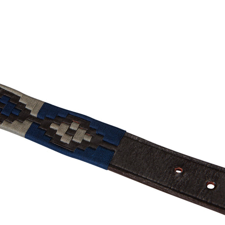 Leather belt with southwest patterm