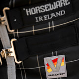 Horseware Ireland Rhino Original Stable Medium Vari-Layer 250g #colour_black-grey-white-check-grey