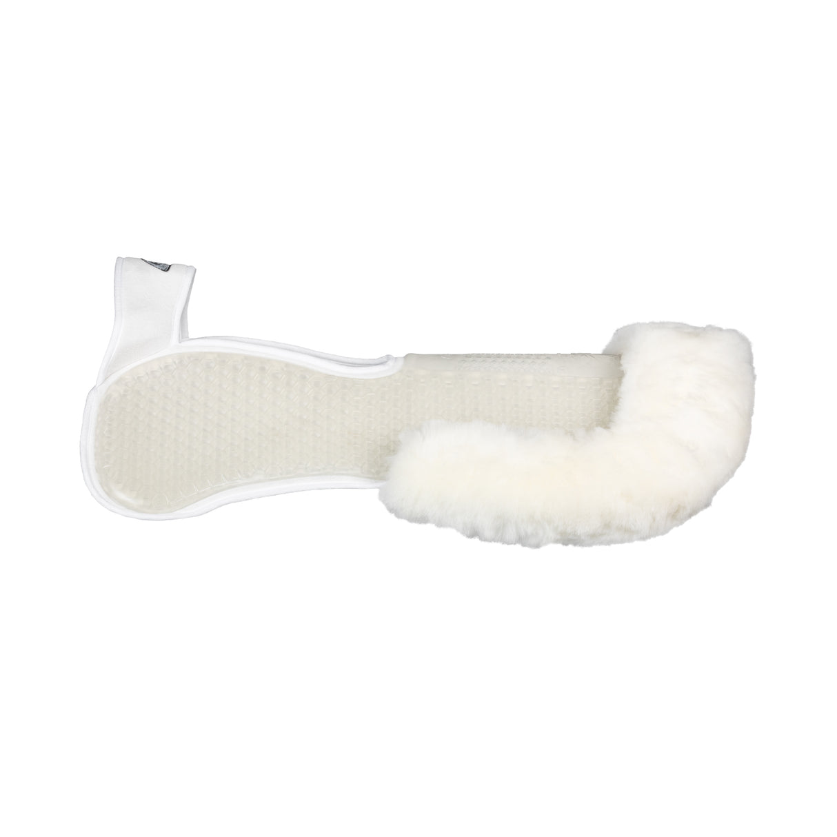 Acavallo Pad SP WFS Suede Rear Sheepskin Hexagonal Gel Flat #colour_white-white
