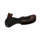 Acavallo Pad SP WFS Suede Rear Sheepskin Hexagonal Gel Flat #colour_brown-brown