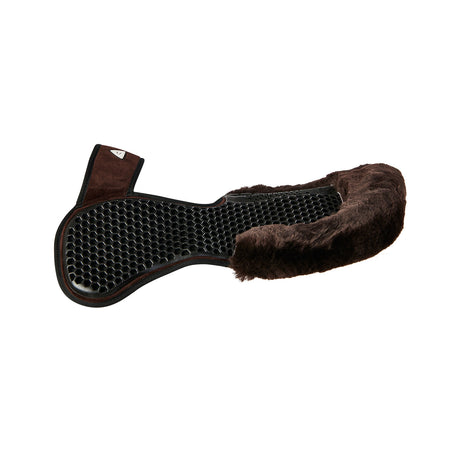Acavallo Pad SP WFS Suede Rear Sheepskin Hexagonal Gel Flat #colour_brown-brown