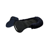 Acavallo Pad SP WFS Suede Rear Sheepskin Hexagonal Gel Flat #colour_blue-blue