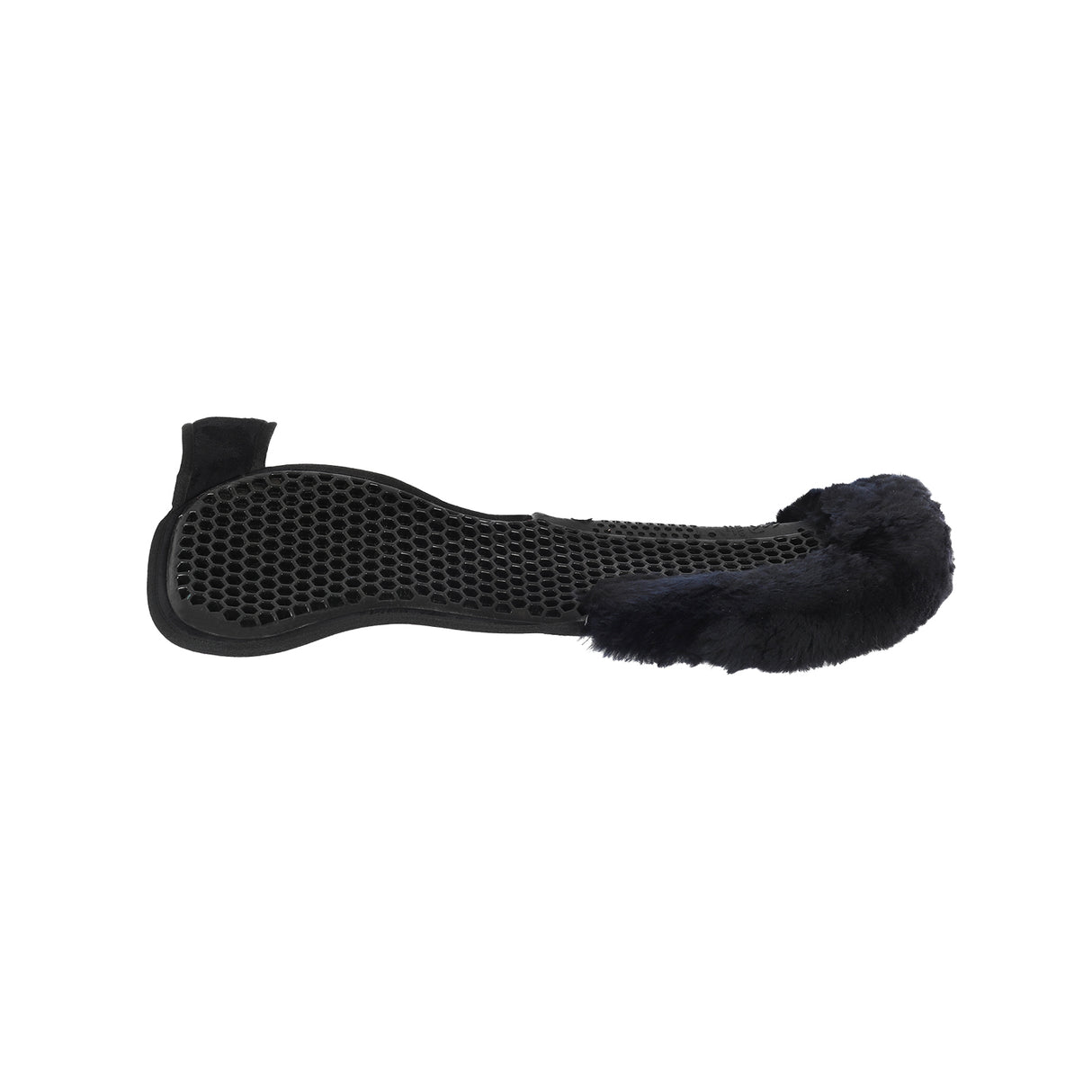 Acavallo Pad SP WFS Suede Rear Sheepskin Hexagonal Gel Flat #colour_black-black