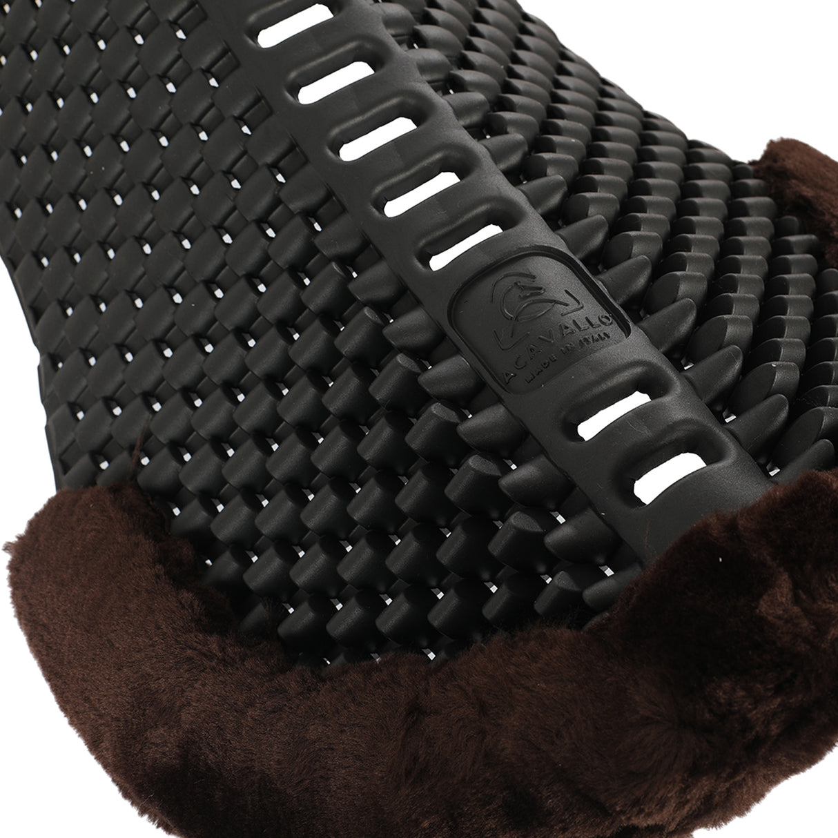 Acavallo Pad Piuma-FS Respira-FS Cut-Out Eva Rear Riser #colour_brown