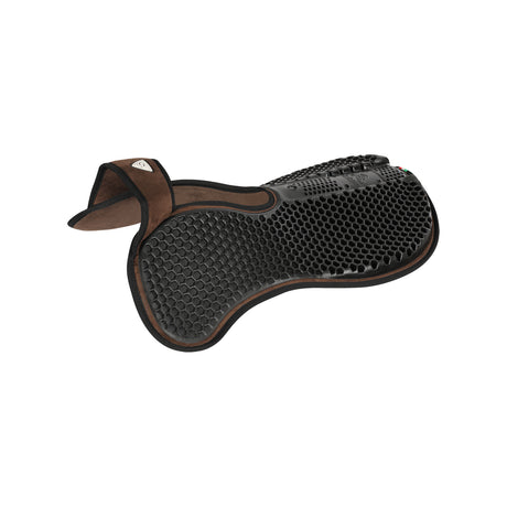 Acavallo Pad WFS Suede Hexagonal Gel Rear Riser #colour_brown