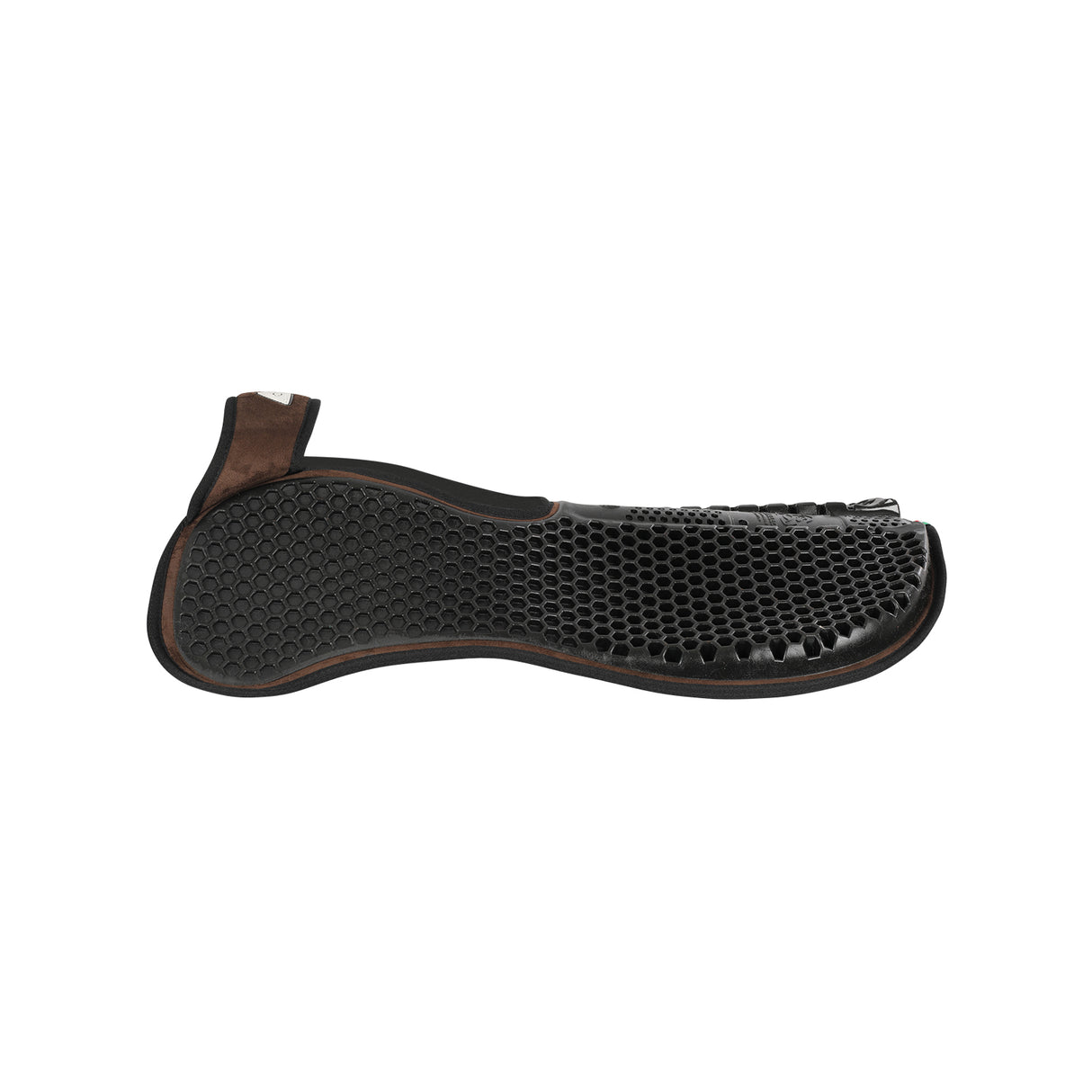 Acavallo Pad WFS Suede Hexagonal Gel Rear Riser #colour_brown