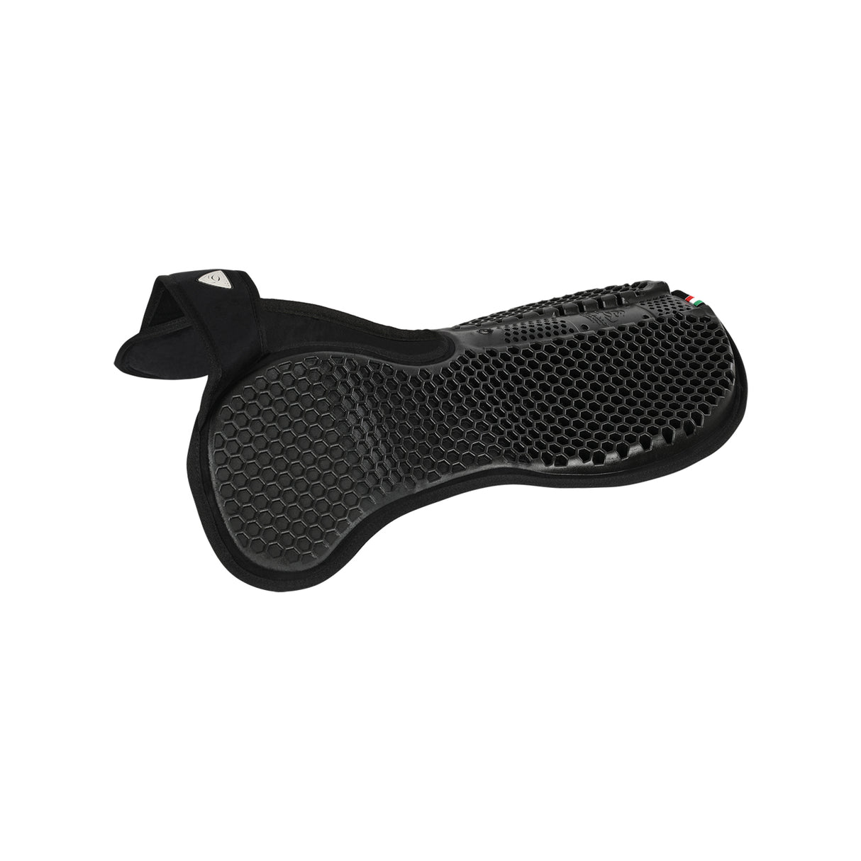 Acavallo Pad WFS Suede Hexagonal Gel Rear Riser #colour_black