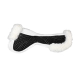 Acavallo Pad SP JCCS CW-CS Suede Cut-Out Sheepskin Twin Sided Gel Flat #colour_white-white