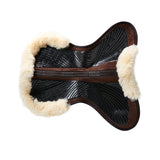 Acavallo Pad SP JCCS CW-CS Suede Cut-Out Sheepskin Twin Sided Gel Flat #colour_brown-natural