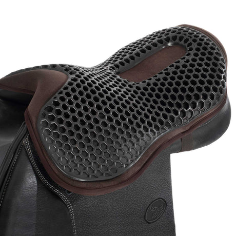 Acavallo Ortho-Coccyx Seat Saver Jumping Hexagonal Gel-Out Dri-Lex 20mm #colour_brown