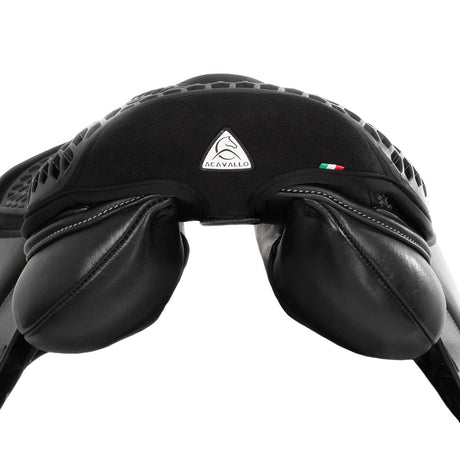 Acavallo Ortho-Coccyx Seat Saver Jumping Hexagonal Gel-Out Dri-Lex 20mm #colour_black