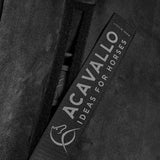 Acavallo Piuma Pad WFS Pocket Suede Front Riser #colour_black