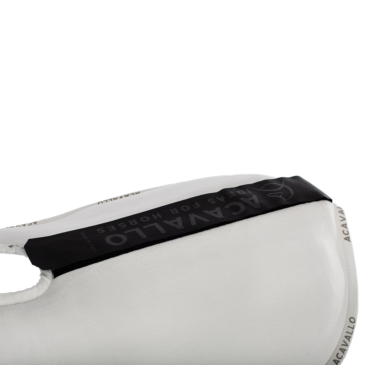 Acavallo Piuma Pad WFS Pocket Suede Front & Rear Riser #colour_white