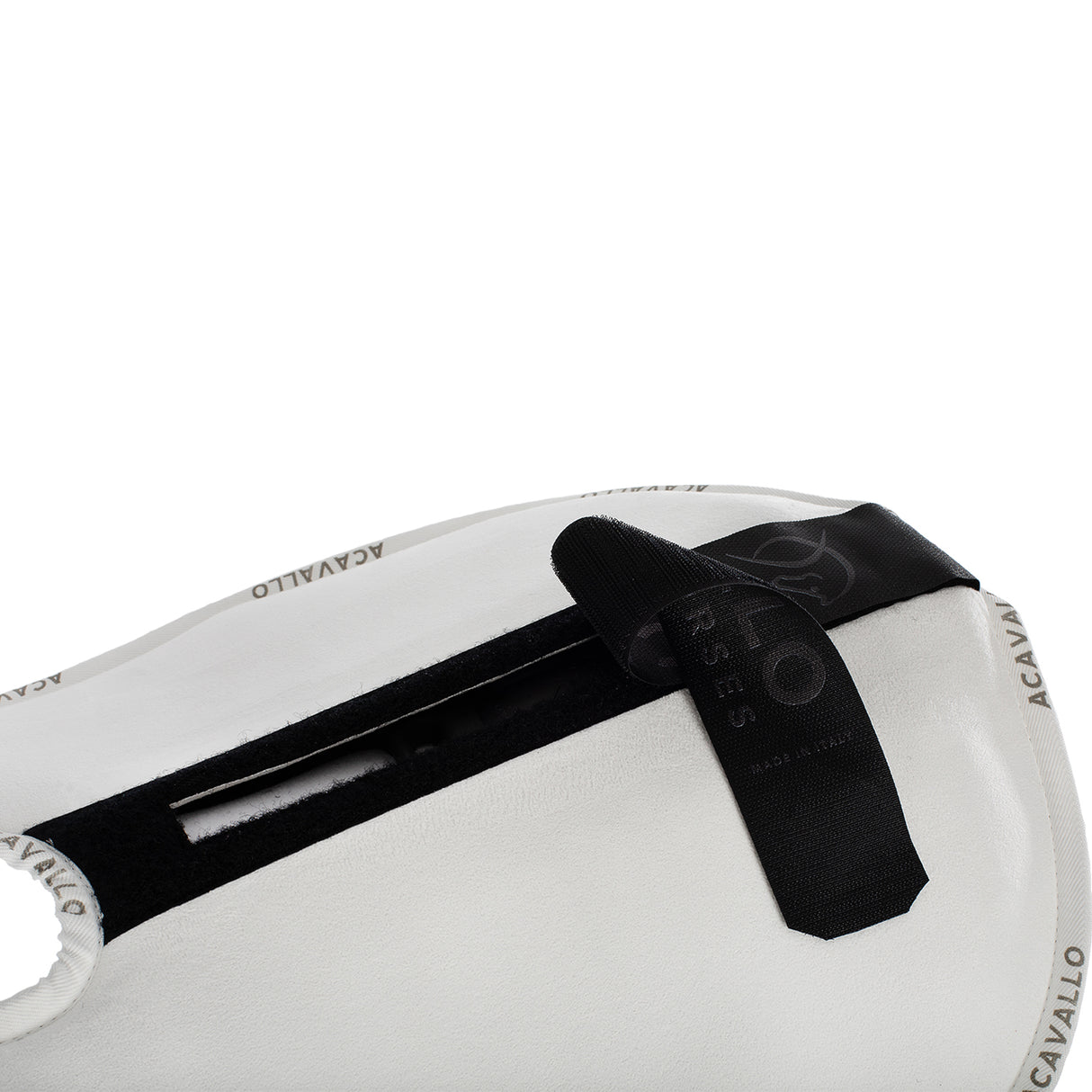 Acavallo Piuma Pad WFS Pocket Suede Front & Rear Riser #colour_white