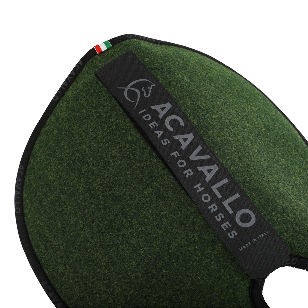 Acavallo Pad Piuma WFS Pocket Double Felt Front Riser #colour_green